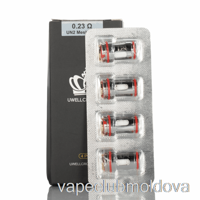 Kit Vape Pod Uwell Crown 5 Bobine De Schimb 0,23 Ohmi Un2 Bobine Cu O Singură Plasă